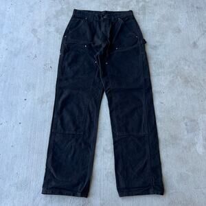 Carhartt black double knee work wear carpenter pants
